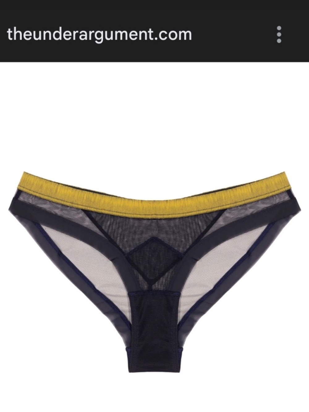 the underargument ‘made to shine’ brazilian briefs - midnight blue